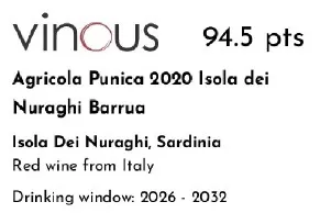 Vinous (Apr 2025) - Barrua 2020